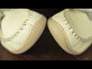 Men's Rubber Sole Caribou Leather Moccasins
