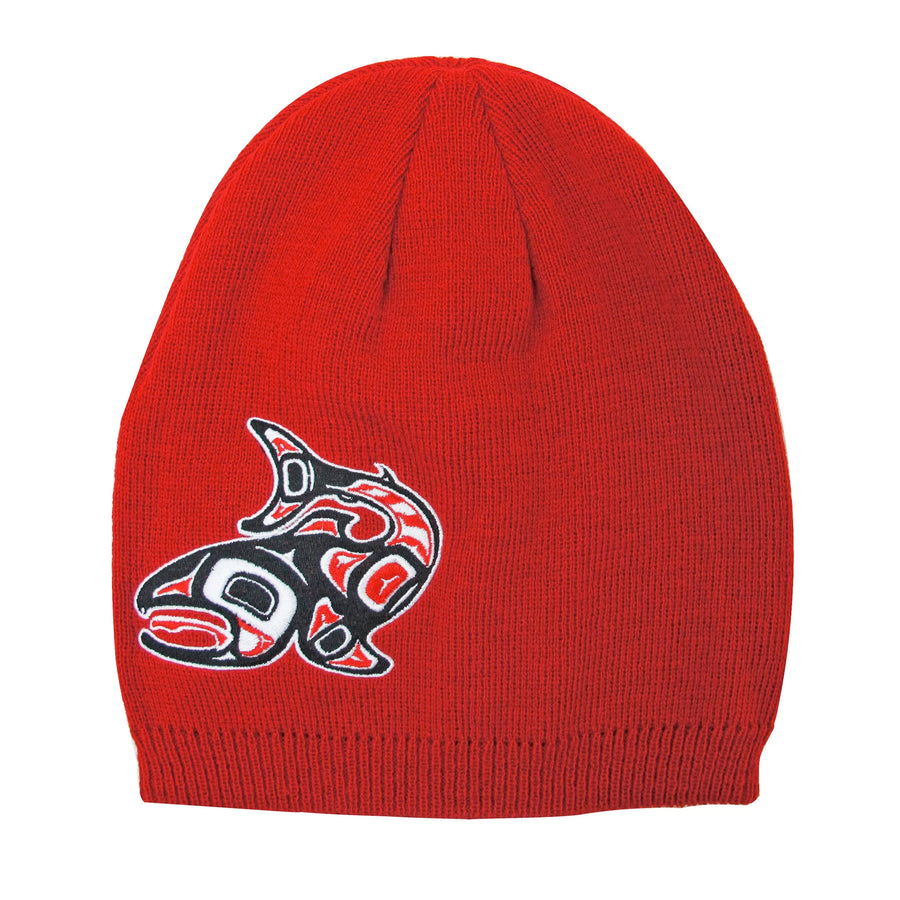 Jamie Sterritt Salmon Embroidered Knitted Hat