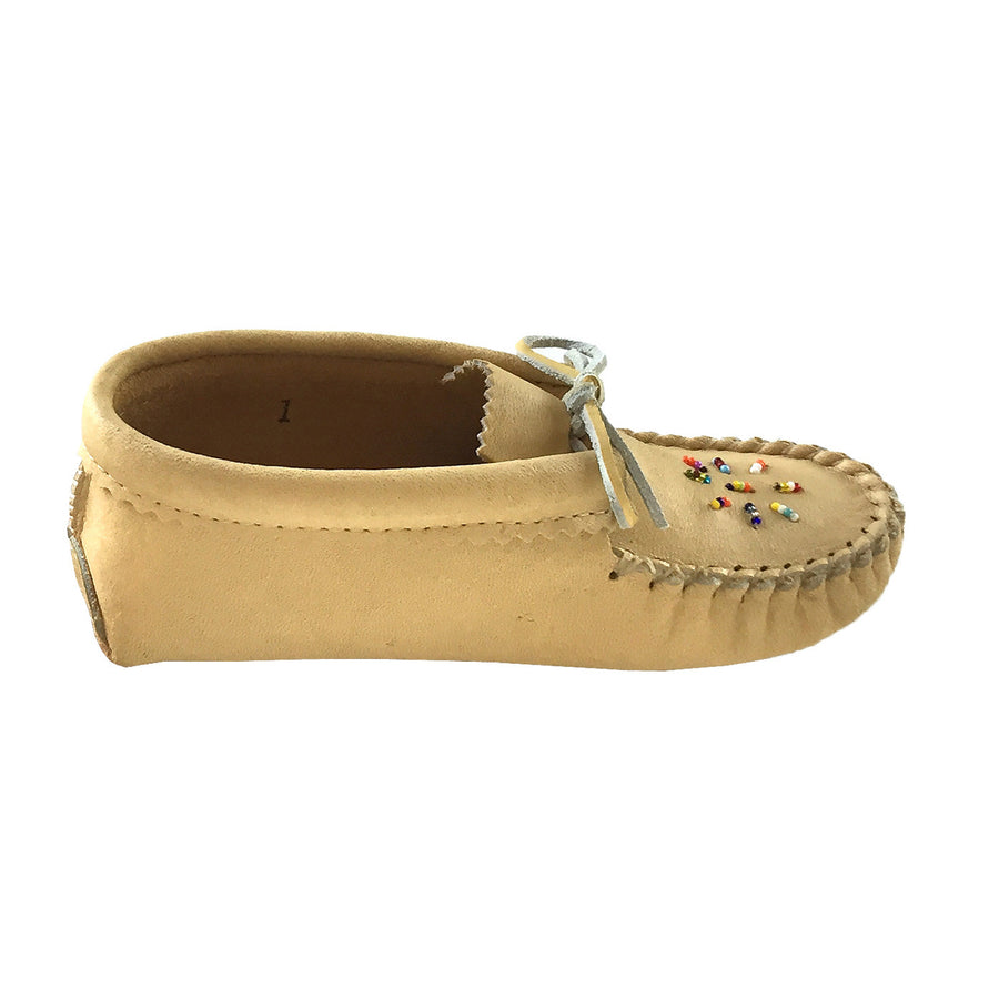 Children's Moose Hide Beaded Moccasins