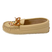 Children's Crepe Sole Leather Beaded Moccasins