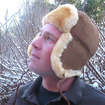 Sheepskin Mountie Trapper Hat