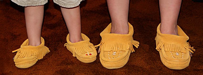 Child Fringed Beaded Moccasins (Final Clearance 3, 6 ONLY)