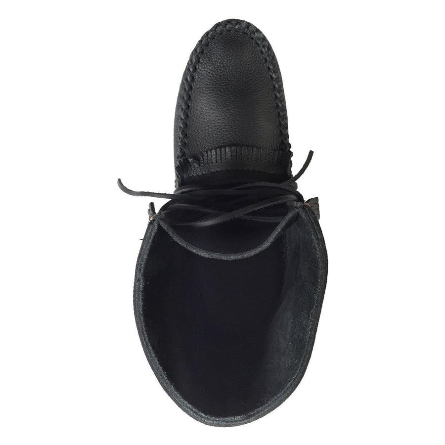 Mens black shop moccasin boots