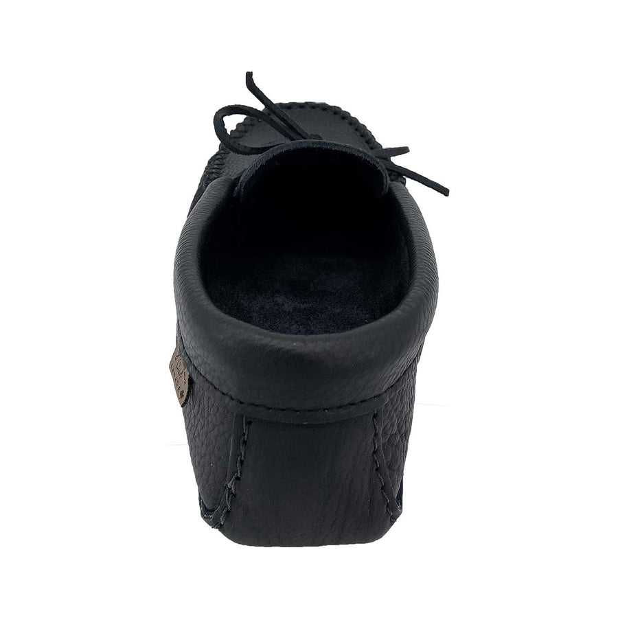 Men's Soft Sole Black Leather Moccasins