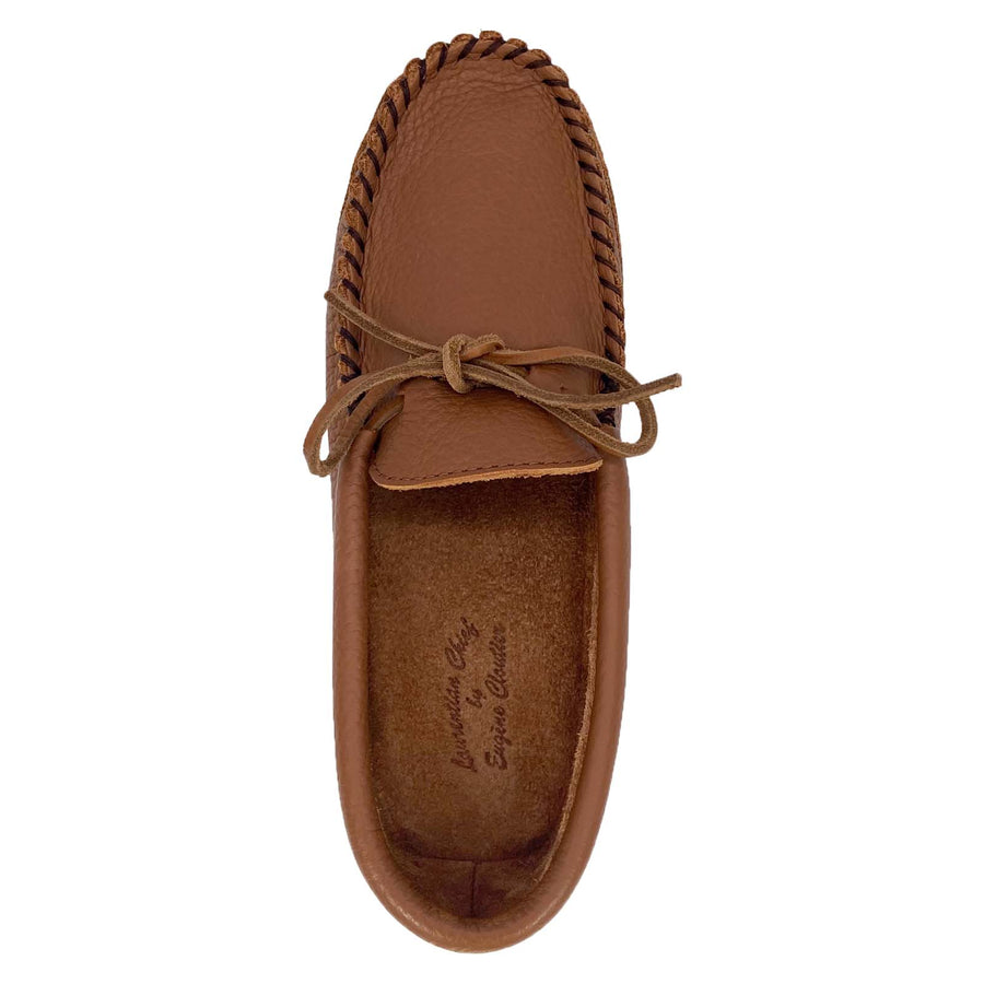 Men's Soft Sole Brown Leather Moccasins