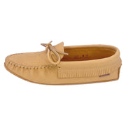 Men's Fringed Moose Hide Leather Earthing Moccasins