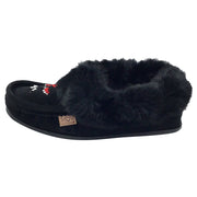 Men's Fleece Lined Suede Crepe Sole Rabbit Fur Moccasins