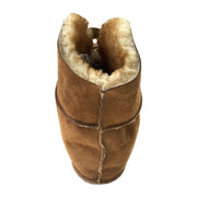 Men's Sheepskin Cabin Slippers with Velcro