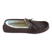 Men's Sheepskin Lined Moccasin Slippers