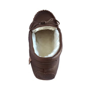 Men's Sheepskin Lined Moccasin Slippers