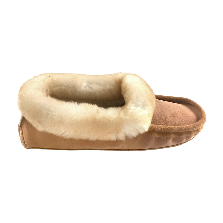 Men's Natural Genuine Sheepskin Lined Indoor Slippers – Leather-Moccasins