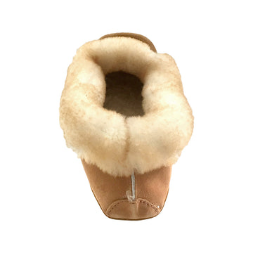 Men's Natural Genuine Sheepskin Lined Indoor Slippers – Leather-Moccasins