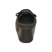 Men's Memory Foam Grey Suede Moccasins