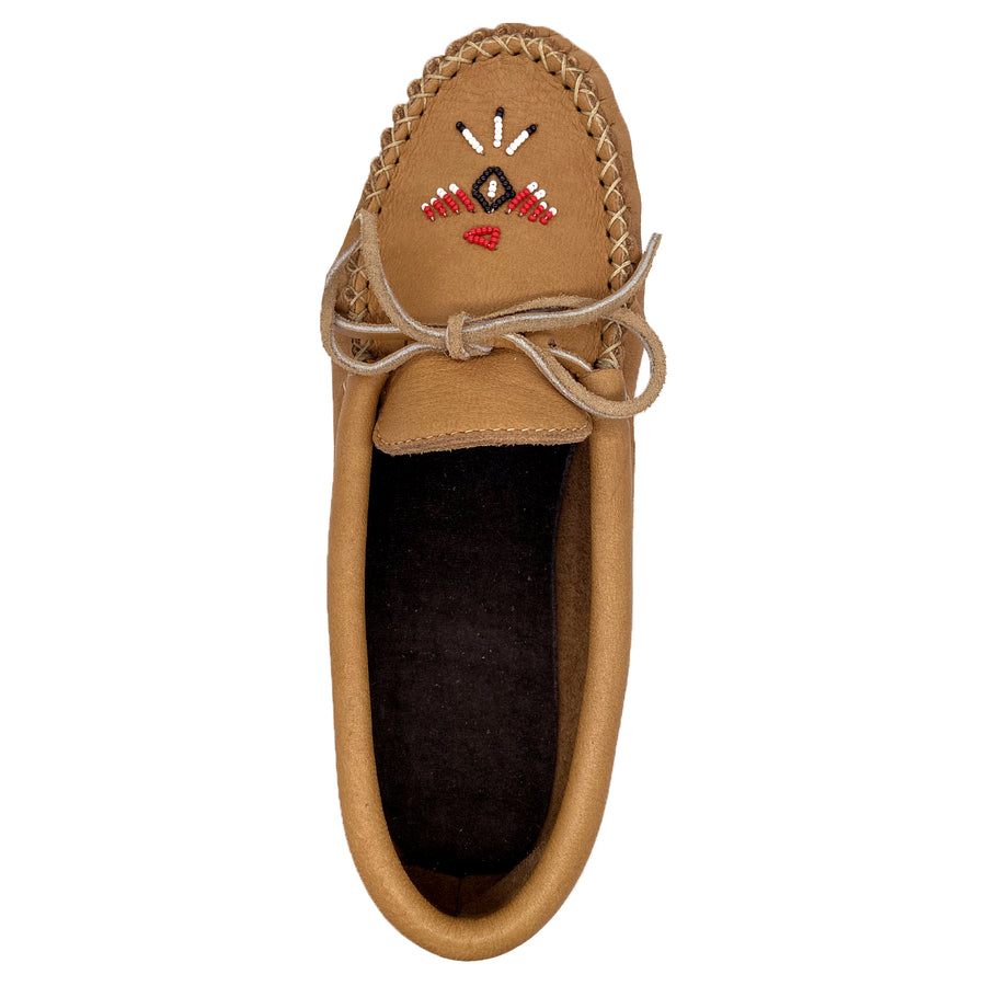 Men's Moose Hide Beaded Moccasin Shoes (Final Clearance)