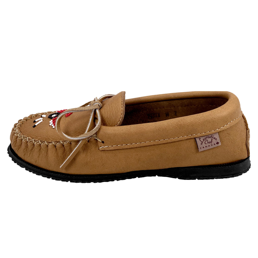 Men's Moose Hide Beaded Moccasin Shoes (Final Clearance)