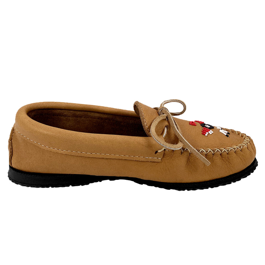 Men's Moose Hide Beaded Moccasin Shoes (Final Clearance)