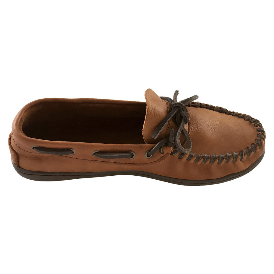 Wakonsun Men's Wide Width Brown Genuine Leather Loafer Moccasin Shoes