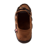 Men's Hunter Sole Wide Width Leather Moccasin Shoes