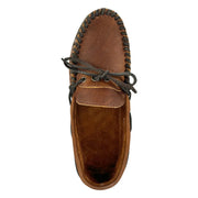 Men's Hunter Sole Wide Width Leather Moccasin Shoes