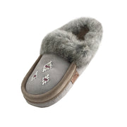 Women's Rabbit Fur Sheepskin Lined Suede Moccasins (Clearance)