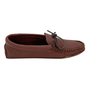 Men's Soft Sole Leather Moccasins Woodstain