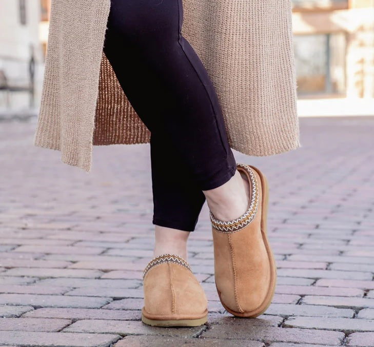 Women's Sheepskin Slip-On Slippers