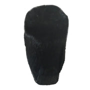 Women's  Black Short Tsar 8" Rabbit Fur Mukluks