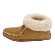 Women's Sheepskin Lined Soft Sole Moccasin Slipper Boots