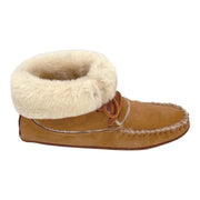 Women's Sheepskin Lined Soft Sole Moccasin Slipper Boots