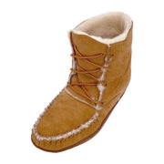 Women's Sheepskin Lined Soft Sole Moccasin Slipper Boots