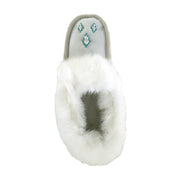 Women's White Sheepskin Suede Moccasins (Final Clearance 4, & 6 ONLY)