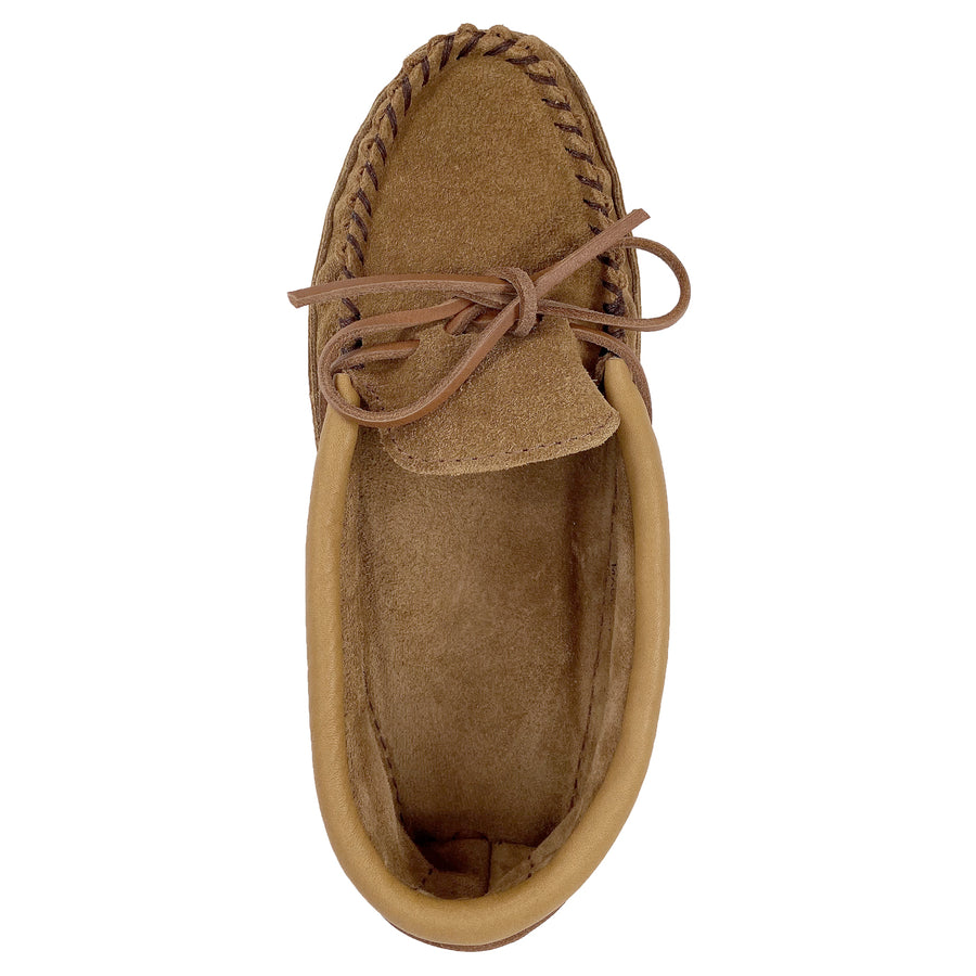 Women's Soft Sole Suede Leather Trim Moccasins