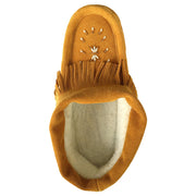 Women's Fringed Soft Sole Suede Beaded Moccasins